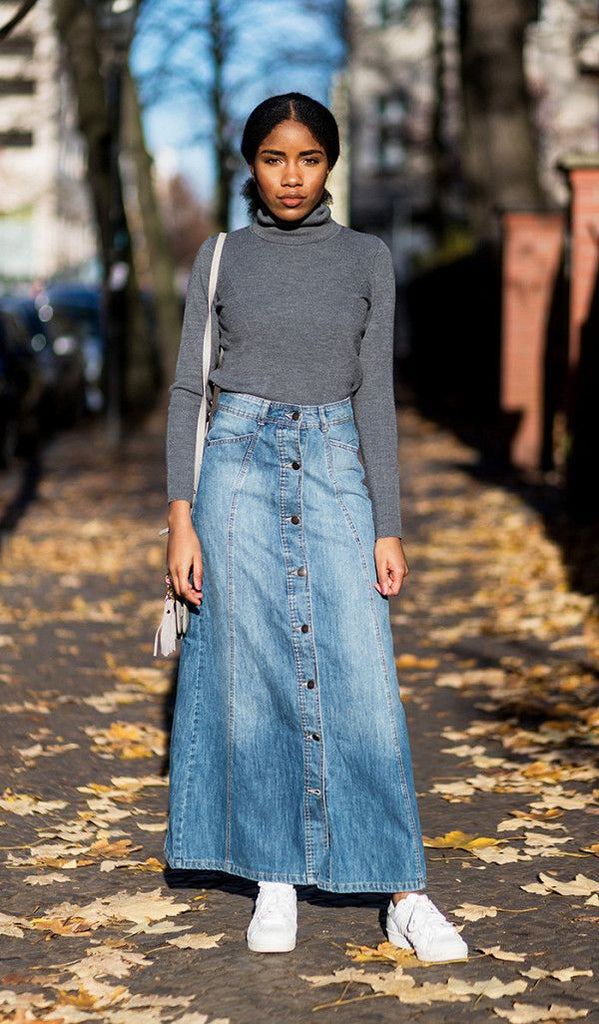 The Biggest Fashion Comeback! The Denim Skirt