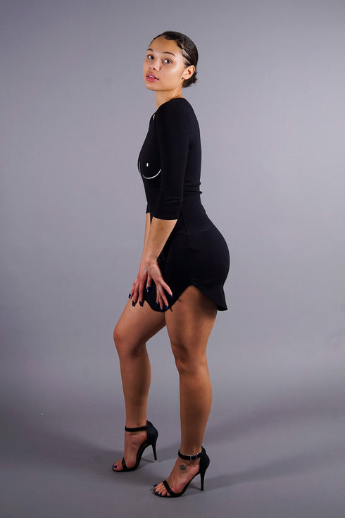 PEEK-A-BOO (mini dress)