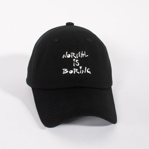 NORMAL IS BORING (strapback cap)